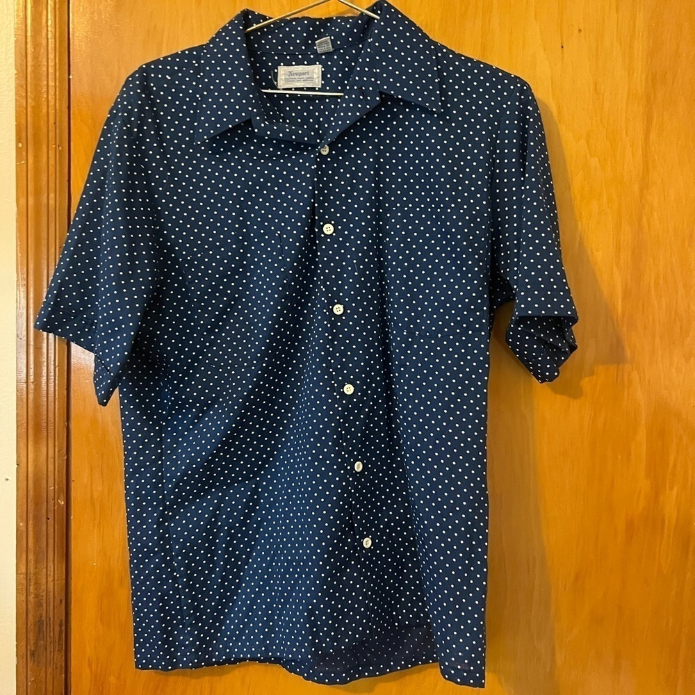 Vintage Newport Polka Dot Button Down